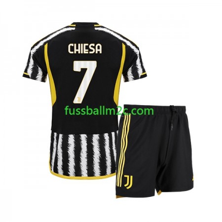 Fußballtrikots Juventus Federico Chiesa 7 Kinder Heim Trikotsatz 2023-2024 Fußballtrikots Juventus Federico Chiesa 7 Kinder Heim Trikotsatz 2023-2024